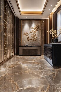 豪华大堂的艺术装饰