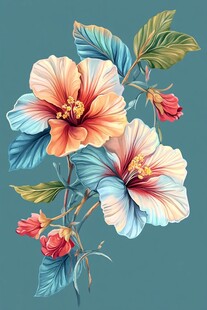 五彩缤纷的花朵