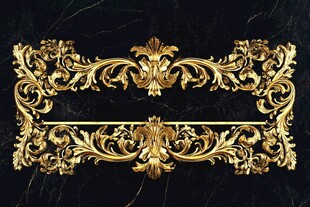 金色巴洛克风格纹理背景