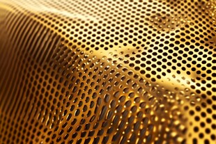 金色网状表面
