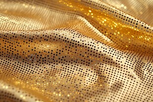 金色闪光点阵布料