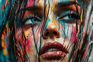 生动的面部彩绘艺术