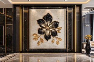 豪华大理石花纹墙艺术