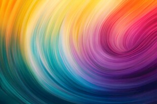 色彩漩涡抽象画