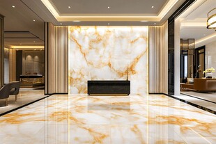 豪华大堂 marble 地板和墙壁