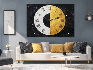 时尚星空钟表艺术画