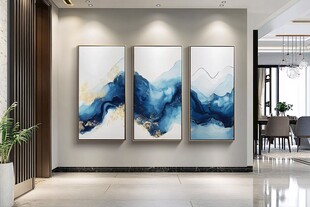 抽象艺术三联画