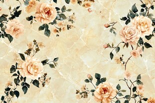 复古花卉大理石纹理