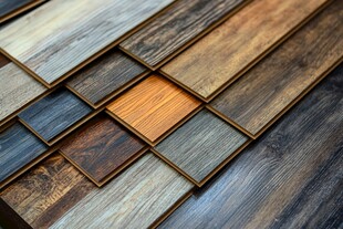 多彩木纹地板样本