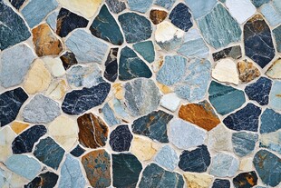 岩石马赛克的艺术