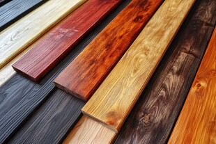 木材种类多样 颜色和纹理丰富