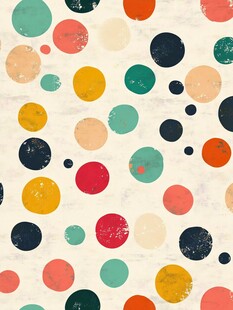 彩色圆点图案