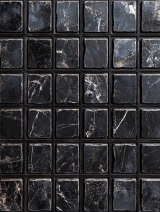 黑色大理石瓷砖阵列