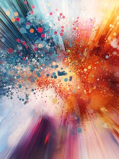 五彩斑斓的抽象爆炸