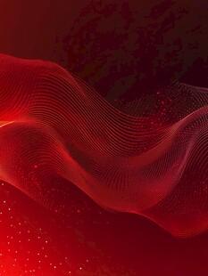 红色抽象线条图案