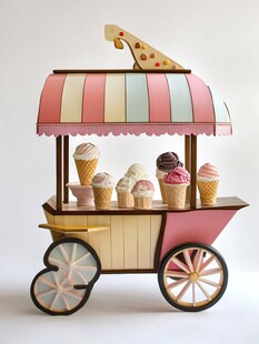 冰淇淋车上的甜蜜诱惑