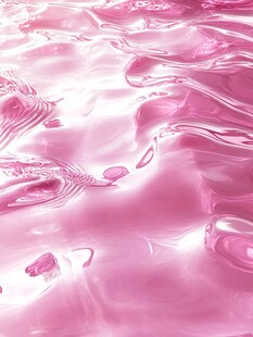 粉红色涟漪液体抽象画
