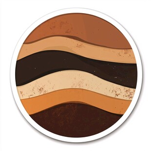 抽象的棕色波浪纹理