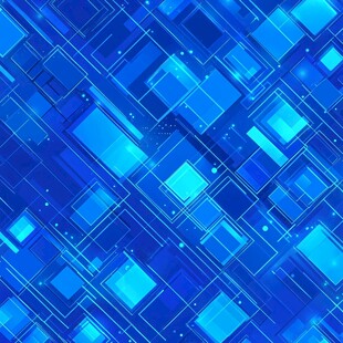 蓝色几何抽象