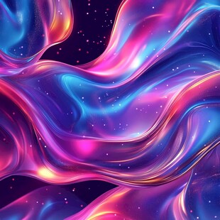 色彩斑斓的抽象画