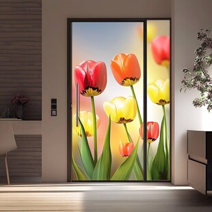 郁金香门艺术装饰