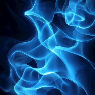 神秘蓝色烟雾图案