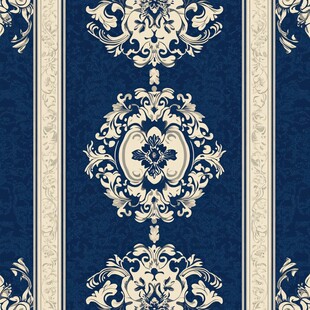 古典蓝白花纹图案