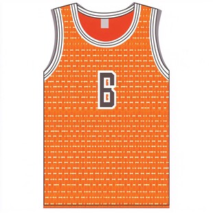 橙色篮球背心