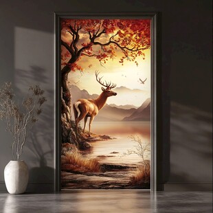 鹿与秋景