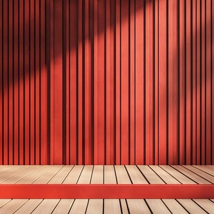 现代红色舞台背景