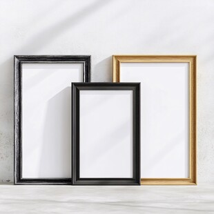 现代简约风格的画框展示