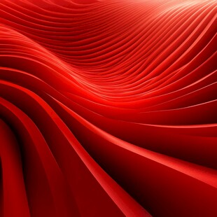 红色波浪抽象图案