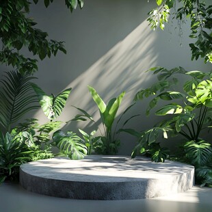 热带风情的室内花园