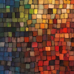 多彩马赛克艺术