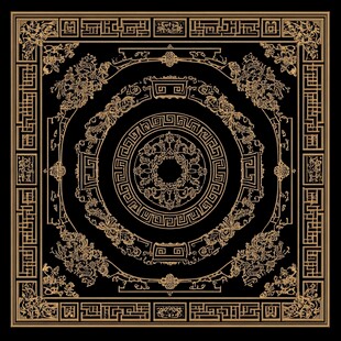 金色古典图案