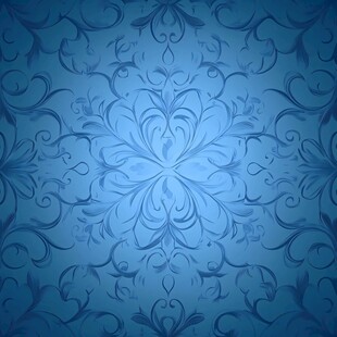 蓝色花纹壁纸