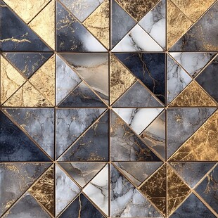 几何图案瓷砖设计