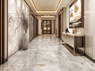 豪华大厅的艺术气息