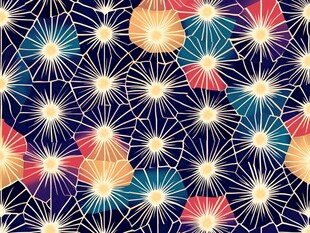 色彩斑斓的几何图案