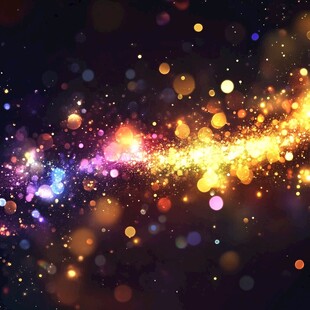 多彩的宇宙之夜