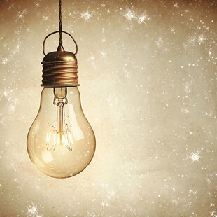 复古灯泡 背景闪烁