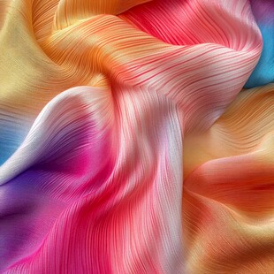 五彩斑斓的褶皱纹理