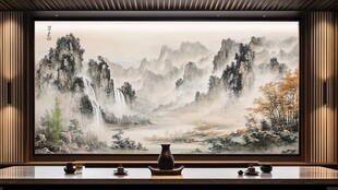 山水画中的茶室