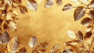 金色秋叶的艺术