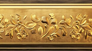 金色浮雕装饰艺术