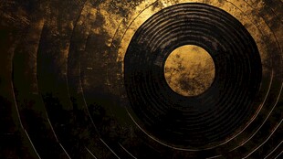 金色圆环抽象艺术