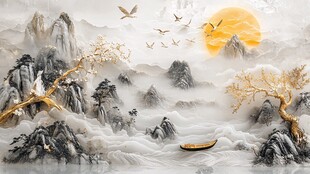 山水画中的仙境