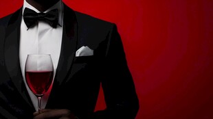 优雅的红酒鉴赏会