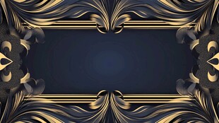奢华黑金艺术框