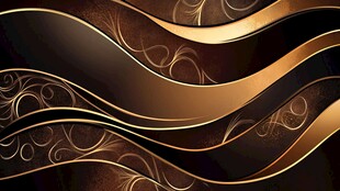 棕色波浪纹背景